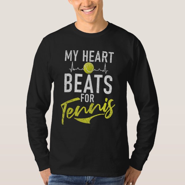 T-shirt My Heart Beats for Tennis   (Devant)