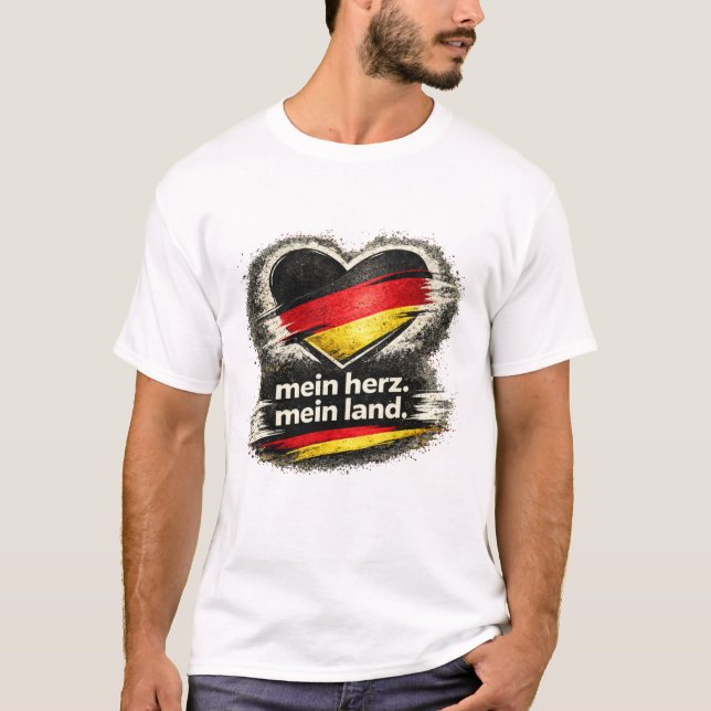T-shirt My Heart. My Country. – German Flag Deutschland (Devant)