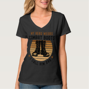 T-shirt My Hero Wears Combat Boots Fête des pères 2022