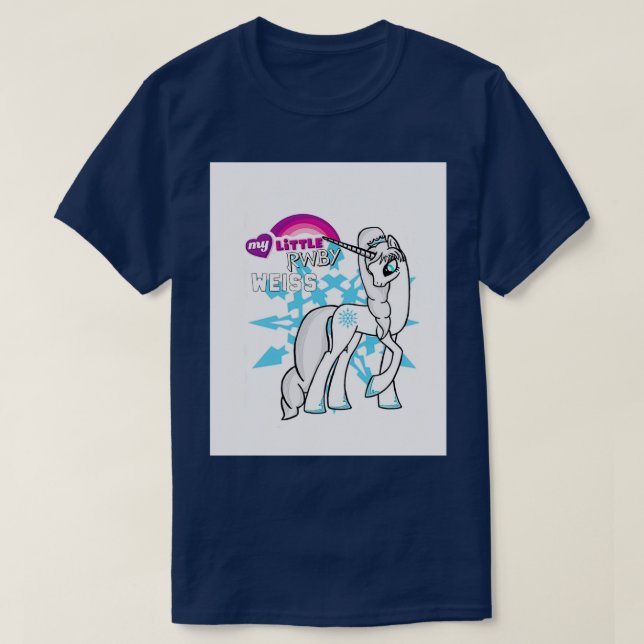 T-shirt My Little Rwby Pony Weiss Graphic (Design devant)
