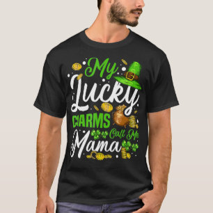 T-shirt My Lucky Charms Call Me maman irish maman St Patri
