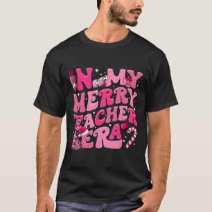 T-shirt My Merry Teacher Era Retro Enseignant Super Christ