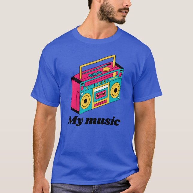 T-shirt My music Boombo 90s Style (Devant)