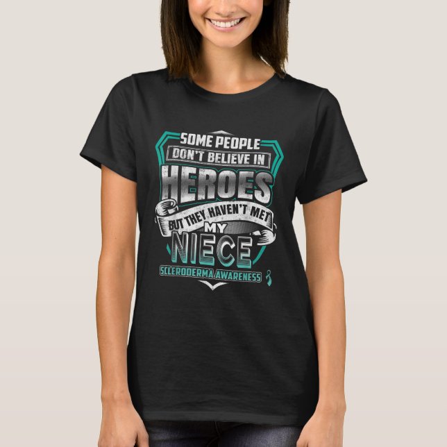 T-shirt My Niece Is A Warrior - Scleroderma Awareness (Devant)
