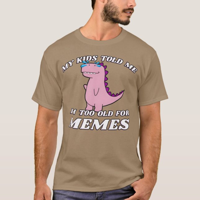T-shirt My old Me Imoo Old For Memes 80s boy (Devant)