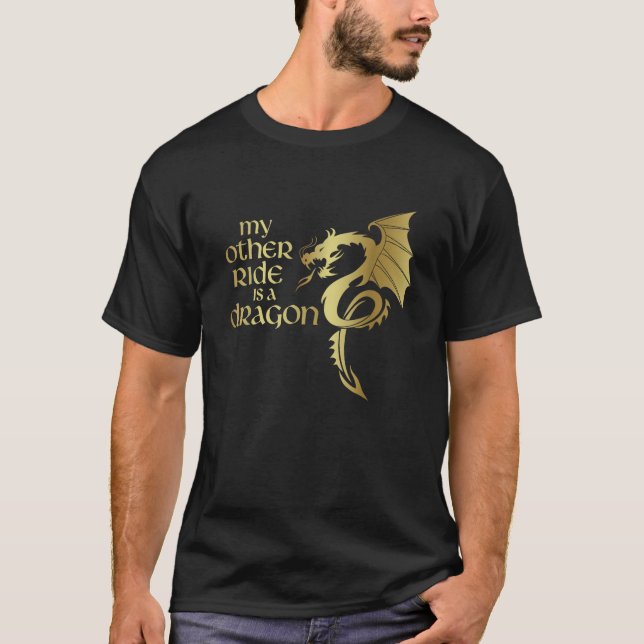 T-shirt My Other Ride est un Dragon Medieval Renaissance F (Devant)