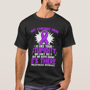 T-shirt My Pain - Fibro Survivor Purple Fibromyalgia Aware