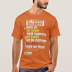 T-shirt My Perfect Halloween Funny Skeleton Zombie Cool Pu
