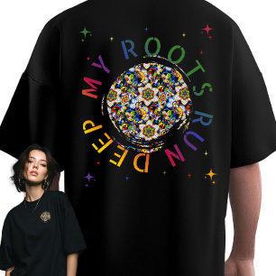 T-shirt My Roots Run Deep, un art populaire mexicain inspi