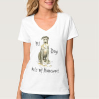 My Scottish Deerhound mangez mes devoirs