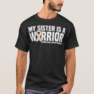 T-shirt My Sister est Warrior Endometrial Cancer Awarenes
