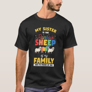 T-shirt My Sister Is the Rainbow Sheep Lovely Gay Lesbian