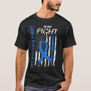 T-shirt My Sisters Fight is my Fight Flag Diabetes