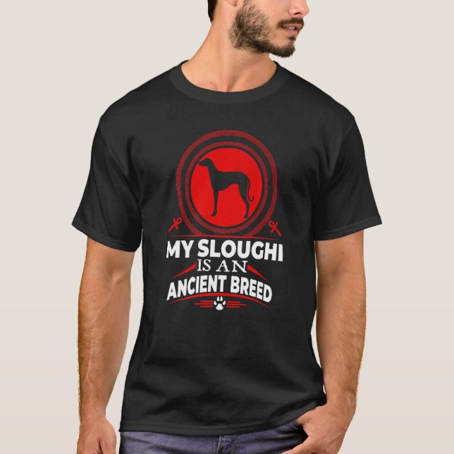 T-shirt My Sloughi Est Un Chien De Marionnette Ancien (Devant)