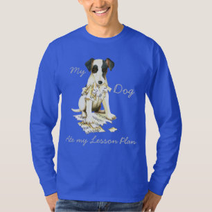 T-shirt My Smooth Fox Terrier Ate Mon plan de leçon