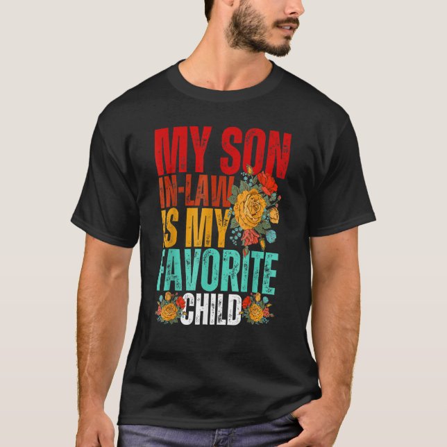 T-shirt My Son In Law Is My Favorite Child Sunflower (Devant)