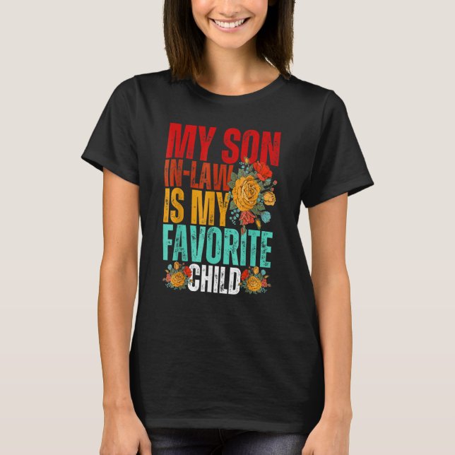 T-shirt My Son In Law Is My Favorite Child Sunflower (Devant)