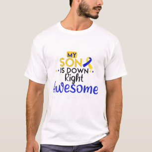 T-shirt My Son Is Down Right Awesome Awareness, Papa Maman