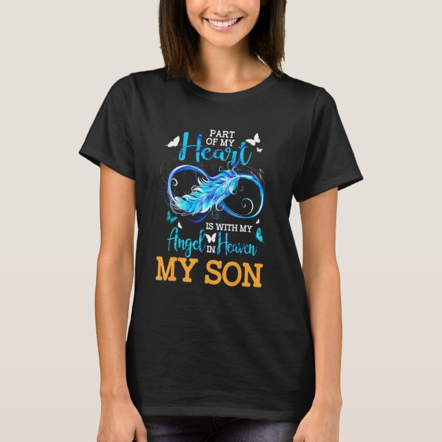 T-shirt My Son Is My Guardian Angel In Heaven  Memories Of (Devant)