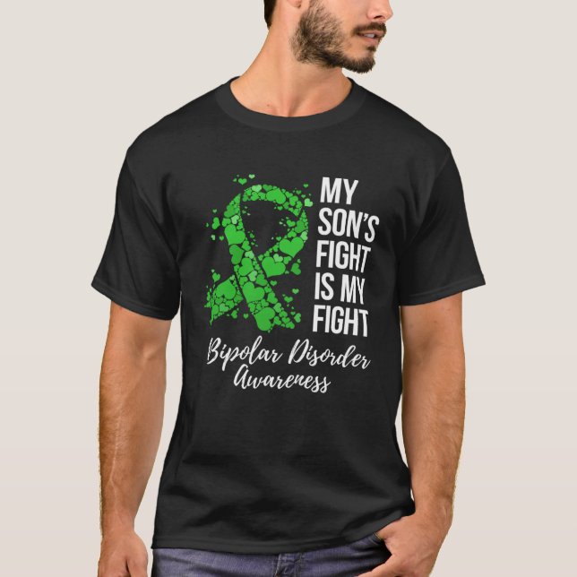 T-shirt My Sonu2019s Fight Is My Fight Bipolar Disorder Aw (Devant)
