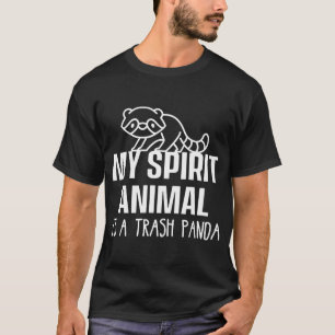 T-shirt My Spirit Animal Est Un Panda Déchets Animal P