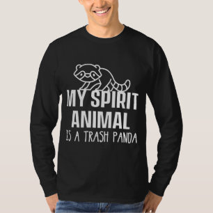 T-shirt My Spirit Animal Est Un Panda Déchets Animal P