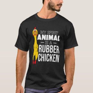 T-shirt My Spirit Animal Est Un Poulets En Caoutchouc Homm
