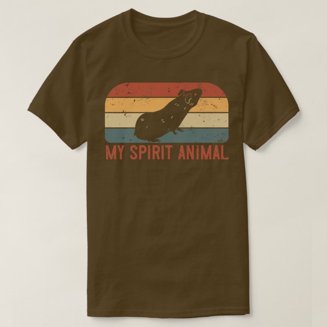 T-shirt My Spirit Animal Is A Guinée Pig (Design devant)