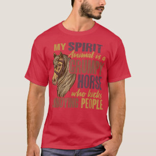 T-shirt My Spirit Animal Is A Horse, Horse Lovers Equestri