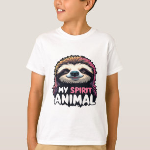 T-shirt My Spirit Animal - Relaxy Lazy Design