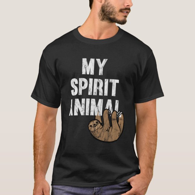 T-shirt My Spirit Animal Sloth (Devant)