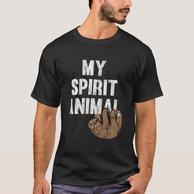 T-shirt My Spirit Animal Sloth (Devant)