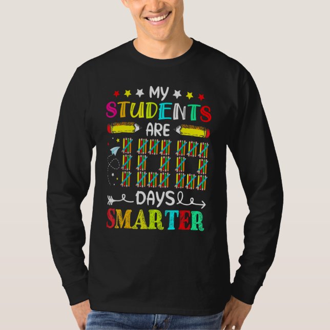 T-shirt My Students Are 100 Days Smarter Happy 100th Day O (Devant)