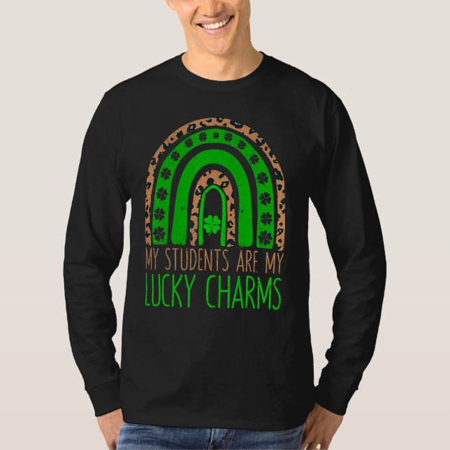T-shirt My Students Are My Lucky Charms Teacher St Patrick (Devant)
