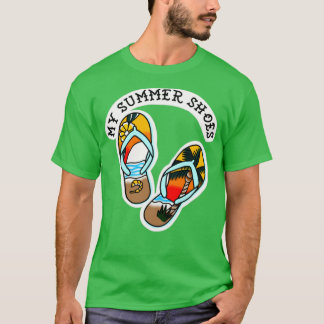 T-shirt my summer shoes vacation love