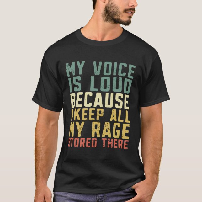 T-shirt My voice is loud Assistant coach  sports coaching (Devant)