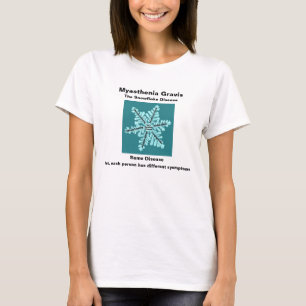T-shirt Myasthenia Gravis La maladie des flocons de neige 