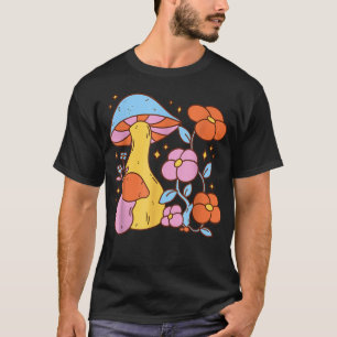 T-shirt Mycologie Champignons Magiques Colorés Pour Hippie