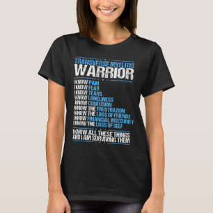 T-shirt Myélite transversal Sensibilisation Douleur Bleu 
