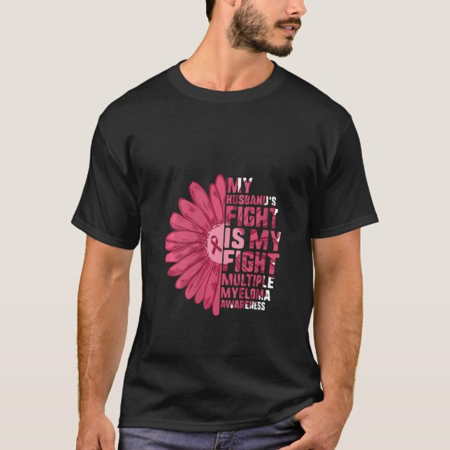 T-shirt Myélome multiple chez les femmes Le combat de mon  (Devant)
