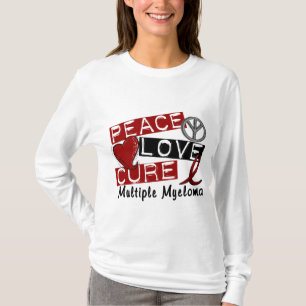 T-shirt Myélome multiple de traitement d'amour de paix