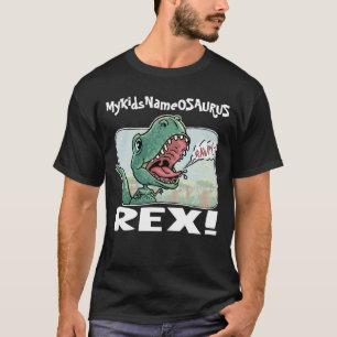 T-shirt MyKidsNameOSAURUS Rex éditent avec le nom de votr