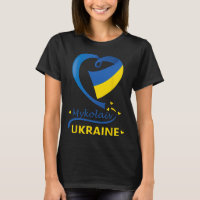 Mykolaïv Ukraine Drapeau National Emblème de cœur