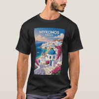 Mykonos Grèce Côte Voyage Art Vintage