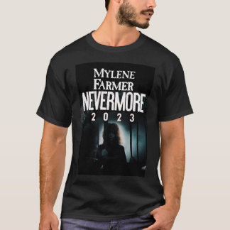 T-shirt MYLENE FARMER NEVERMORE 2023 rétro garçon drôle