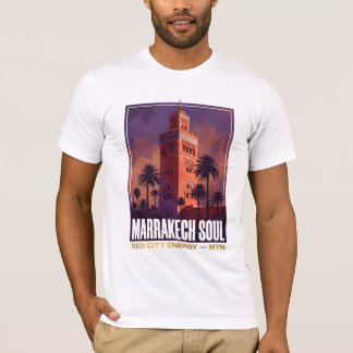T-shirt MYN Marrakech Soul | Tee de la ville rouge
