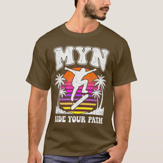 T-SHIRT MYN // RIDE YOUR PATH RETRO SKATE TEE (Devant)