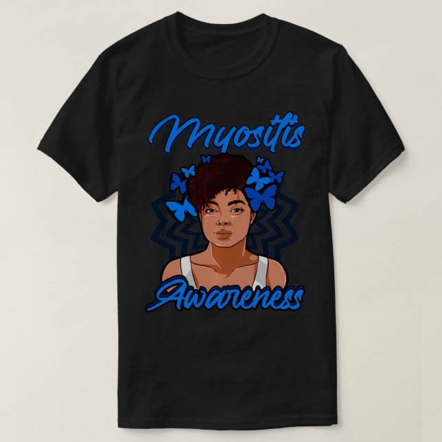 T-shirt Myositis Sensibilisation Dermatomysite apparentée  (Design devant)