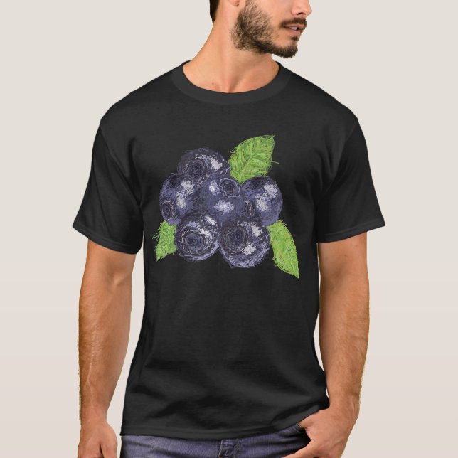 T-shirt myrtille (Devant)