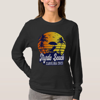 T-shirt Myrtle Beach 2023 Carolina Sunset Beach Retro